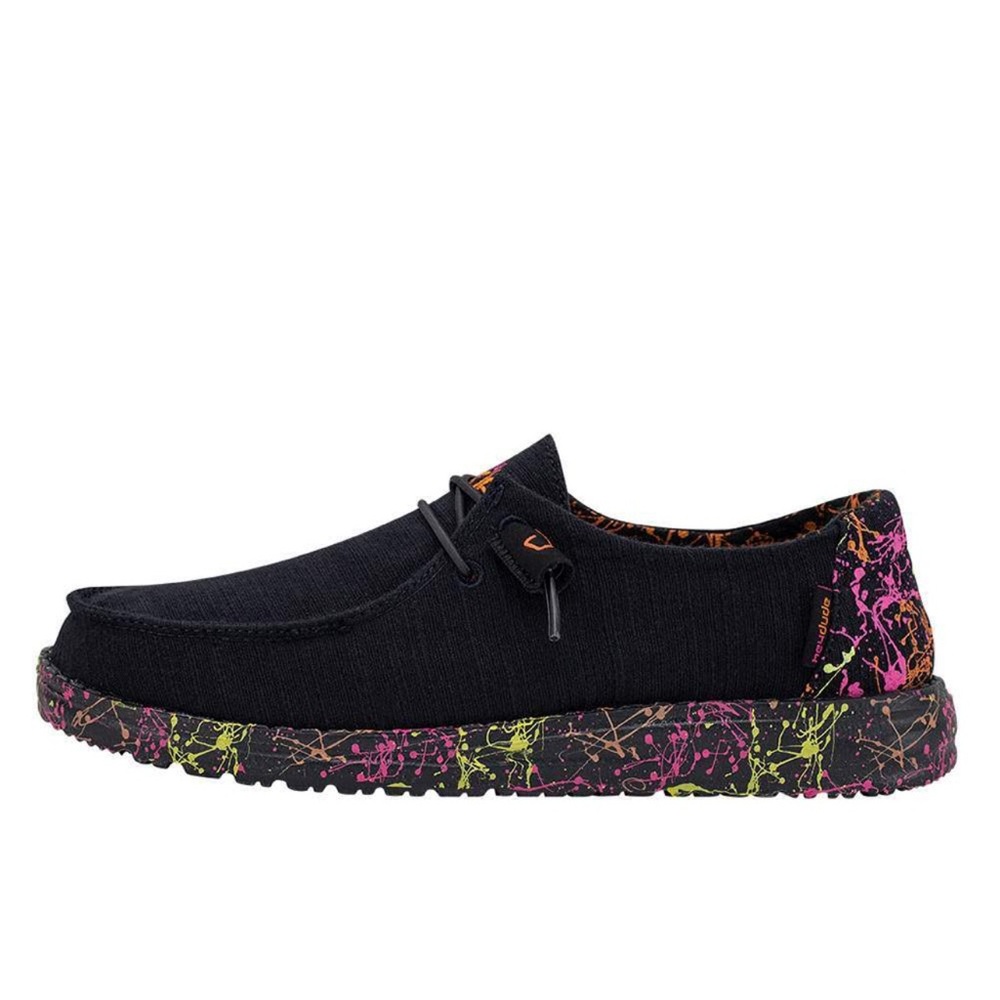 Hey Dude Black Canvas Shoes